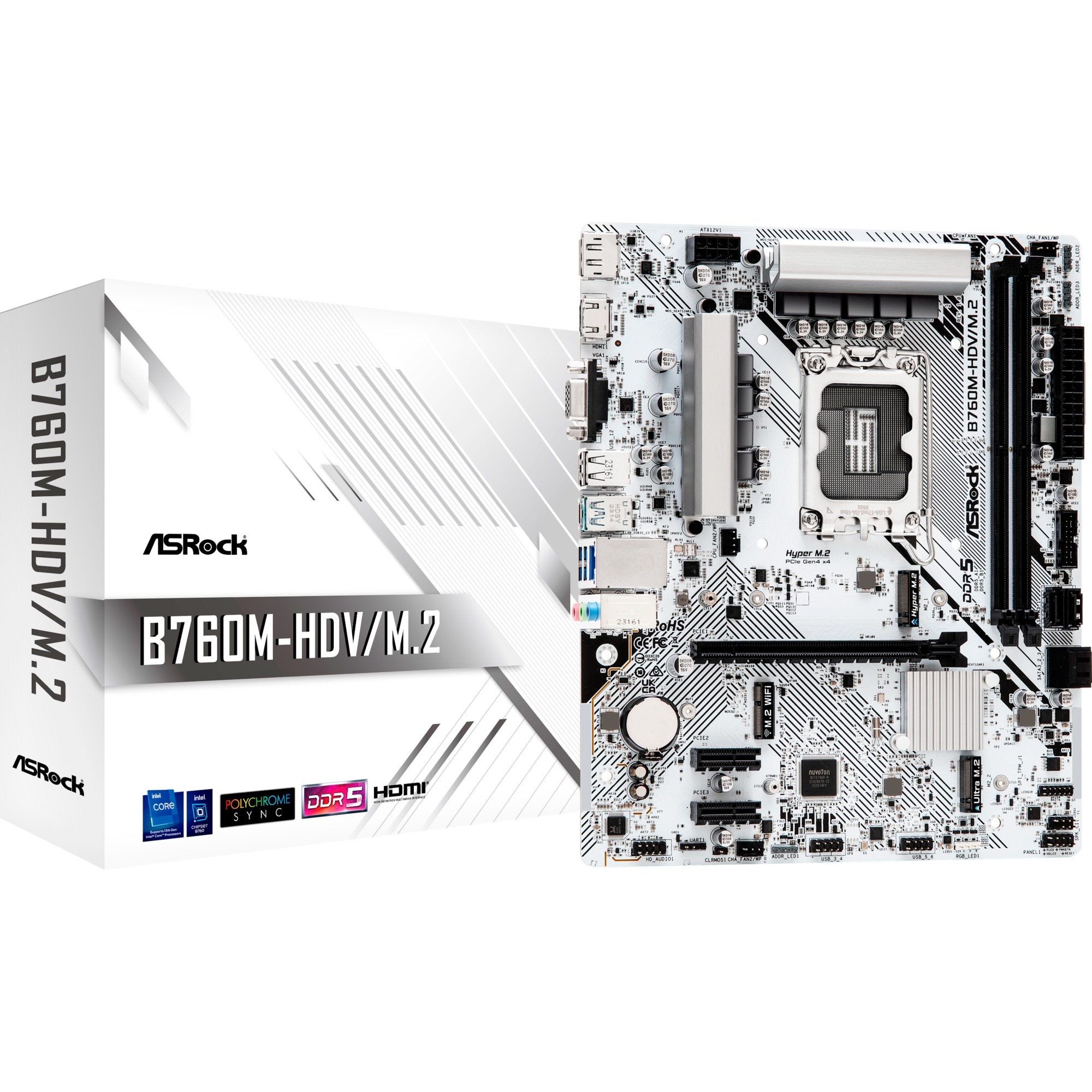 ASRock B760M-HDV/M.2 WHITE