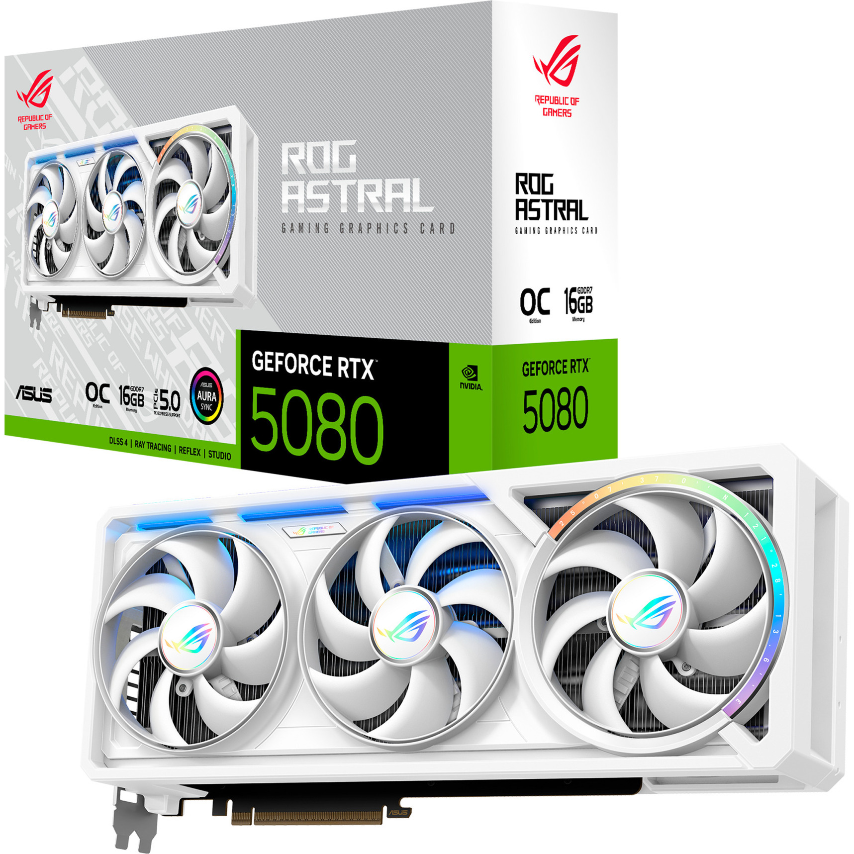 ASUS ROG Astral RTX 5080 GAMING OC Edition WHITE EDITION