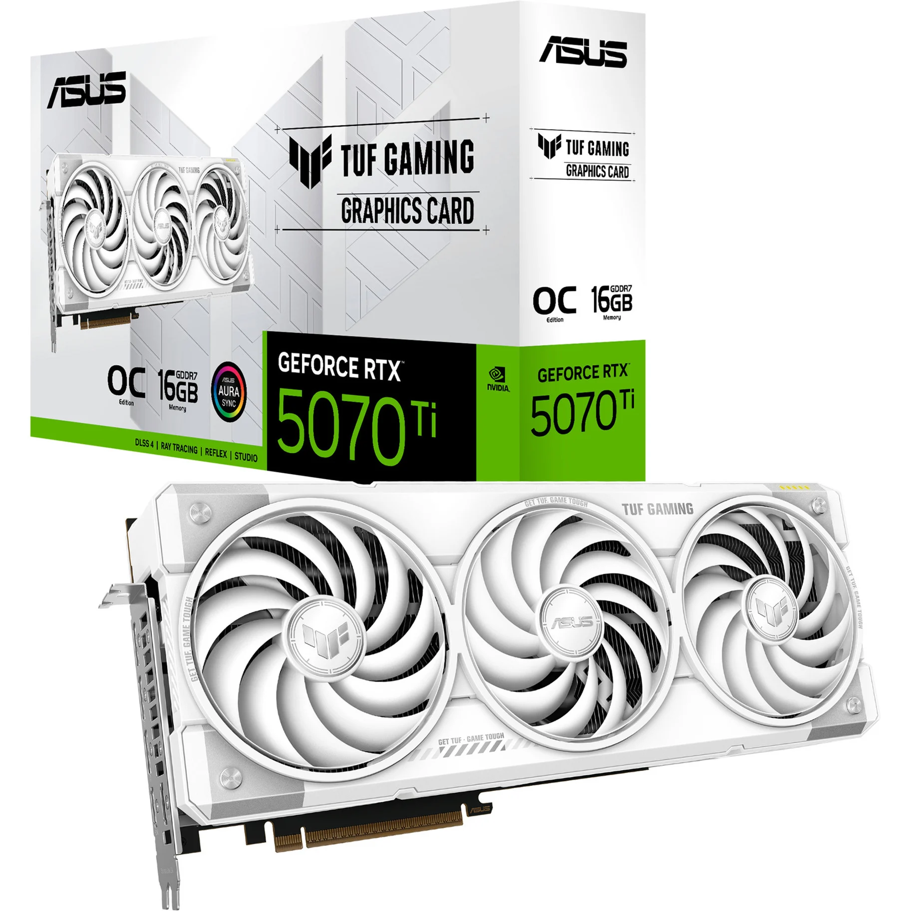 ASUS TUF GAMING RTX 5070 Ti OC Edition WHITE EDITION