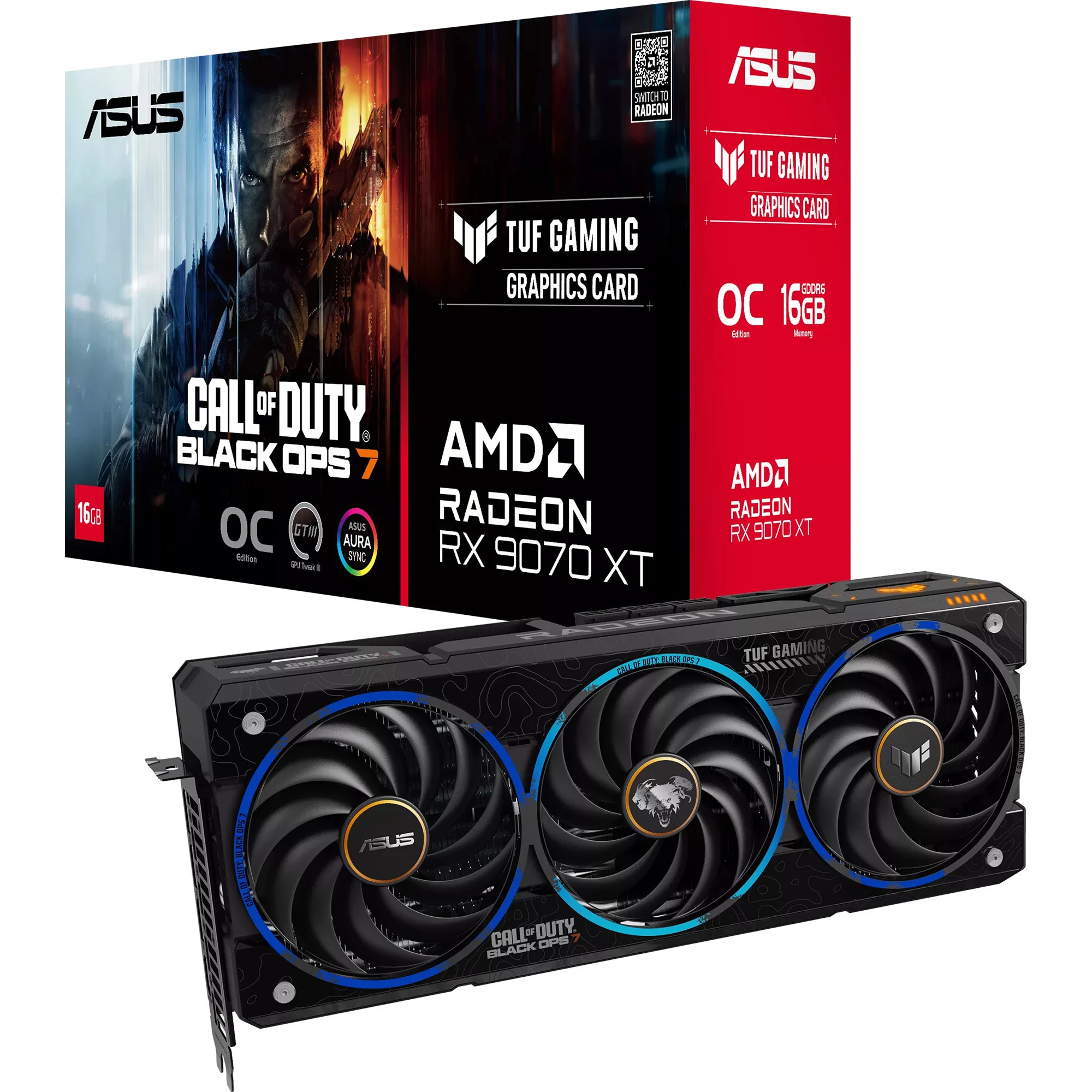 ASUS TUF Gaming RX 9070 XT OC Black Ops 7 Edition