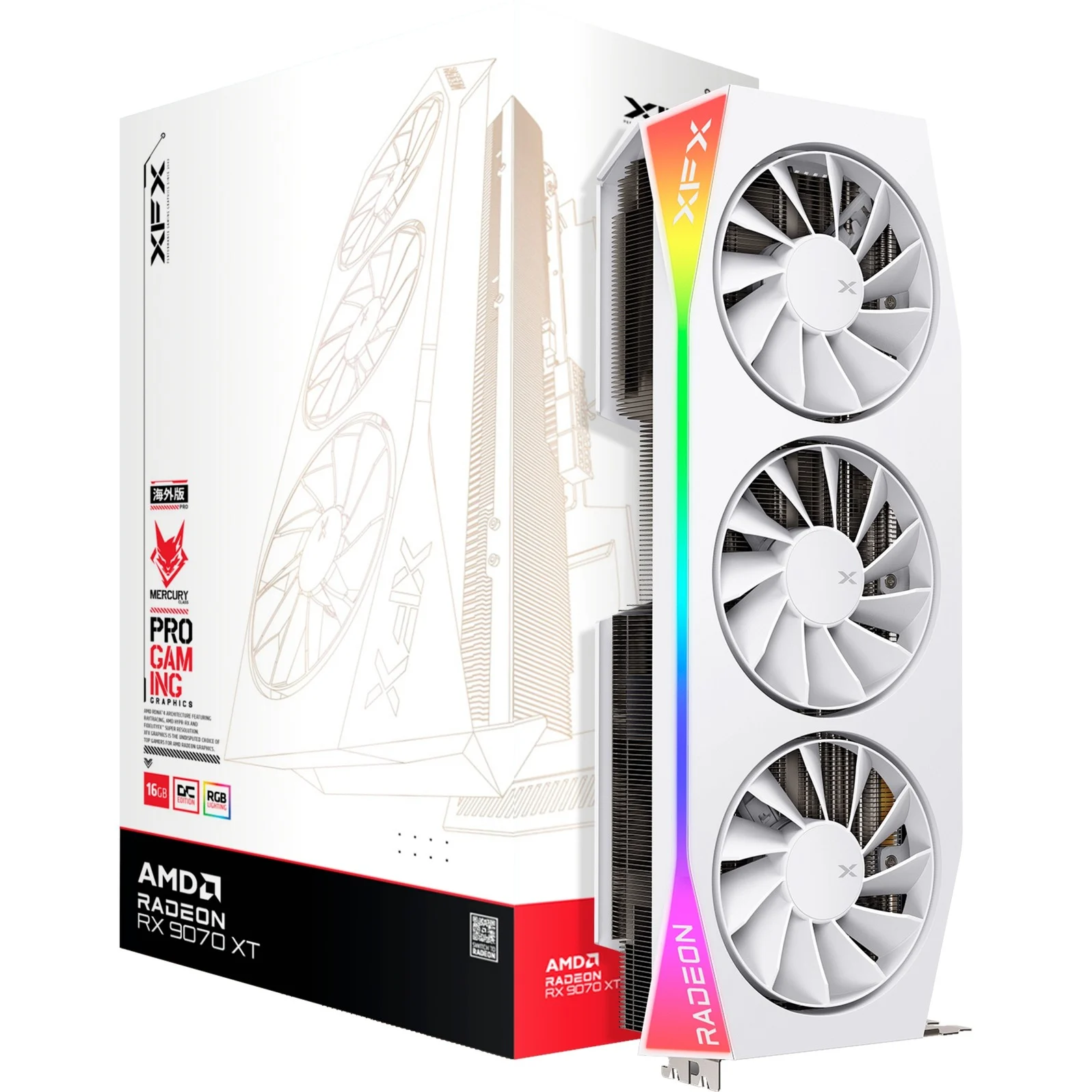 XFX Mercury RX 9070 XT OC White Gaming Edition