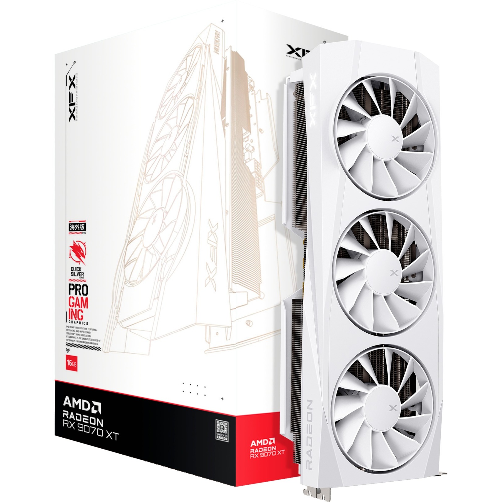 XFX XFX Quicksilver RX 9070 XT White