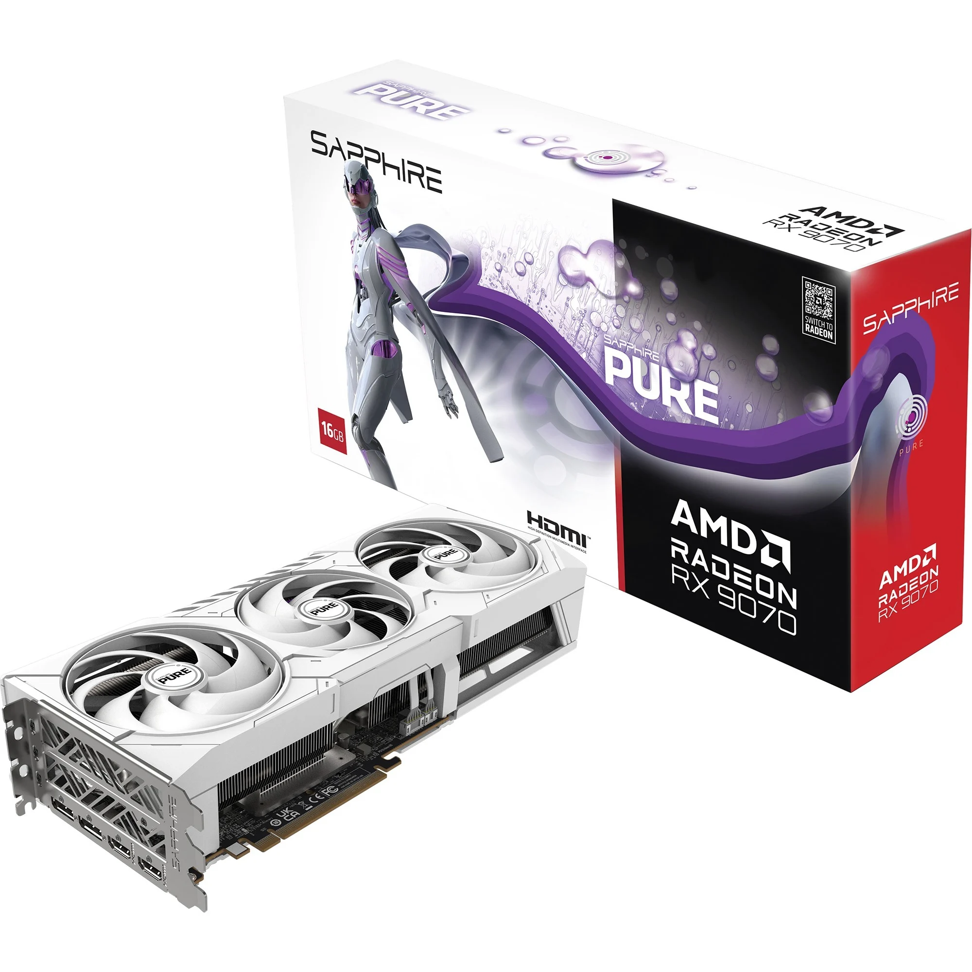 SAPPHIRE PURE RX 9070 OC White