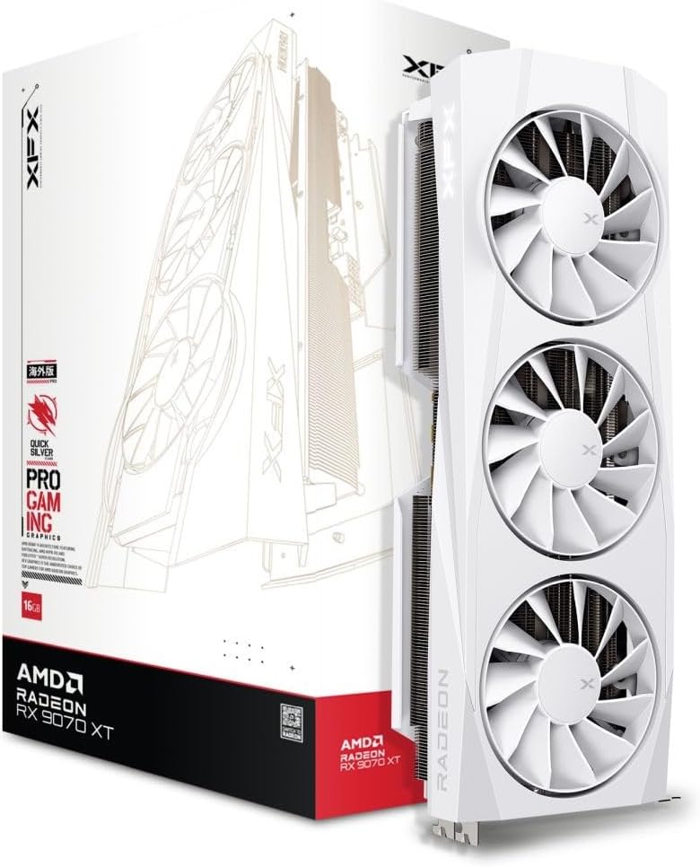 XFX Quicksilver RX 9070 XT White Gaming Edition