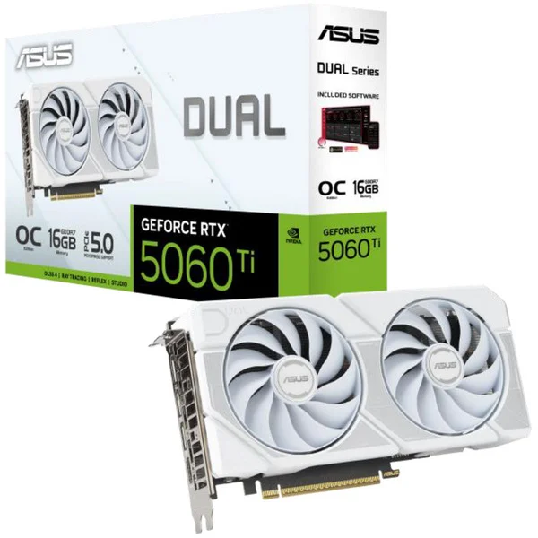 ASUS DUAL RTX 5060 Ti White OC Edition 16GB