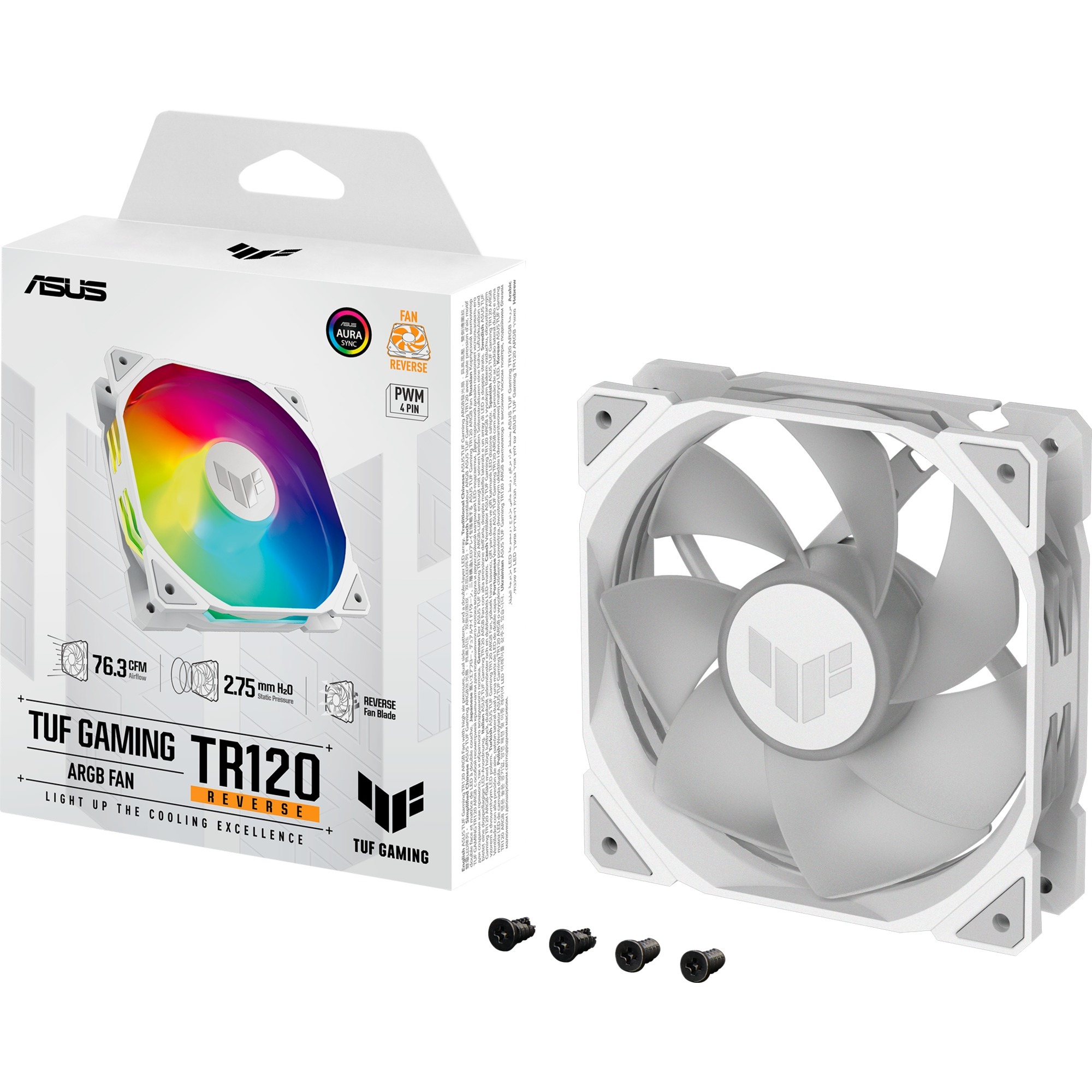 TUF Gaming TR120 ARGB Blanc Reverse