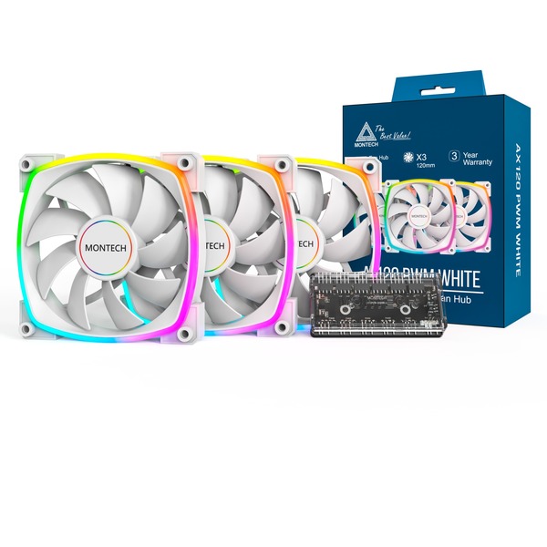 AX120 PWM RGB white x3