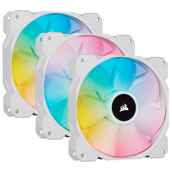 Corsair SP120 RGB ELITE White x3