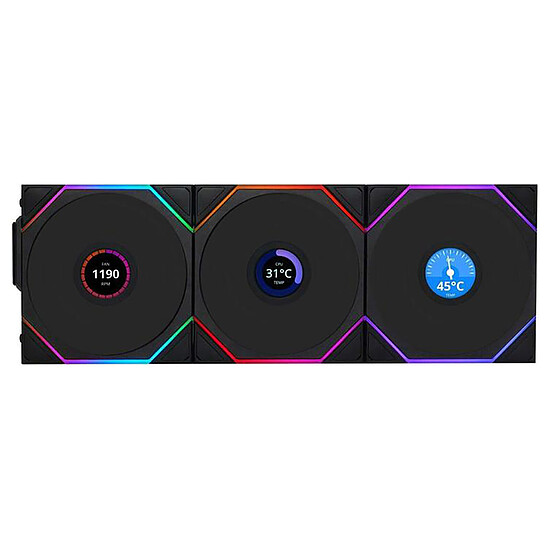 Uni Fan TL LCD Wireless 120 Reverse Blade x3