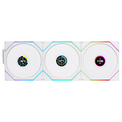 Uni Fan TL LCD Wireless 120 Reverse Blade White x3