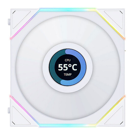 Uni Fan TL LCD Wireless 120 Reverse Blade White